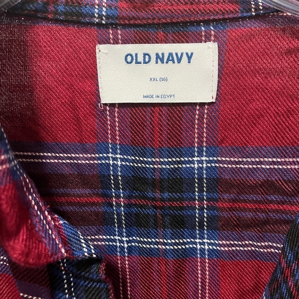 Old Navy Extra Long Flannel - Picture 4 of 7
